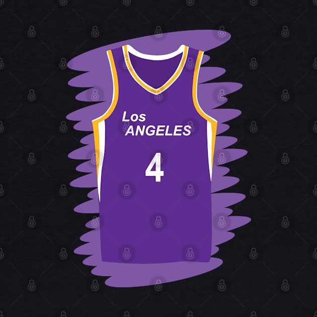 Uniform number 4 of the Los Angeles Sparks by GiCapgraphics